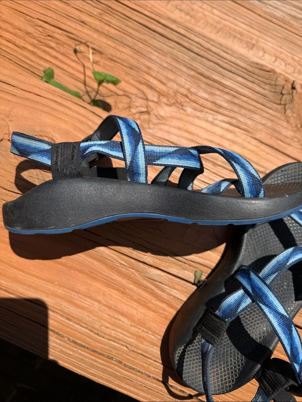 Chaco Men’s 8 Blue Black Z/Strap Sport Sandals Vibram Sole Adjustable